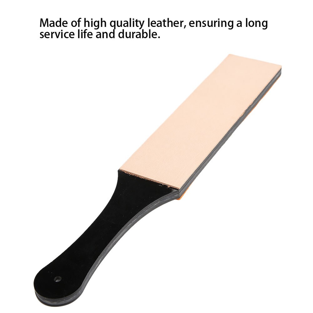 (Large Size)Double-Sided Leather Sharpening Strop Knife Blade Sharpener JFF