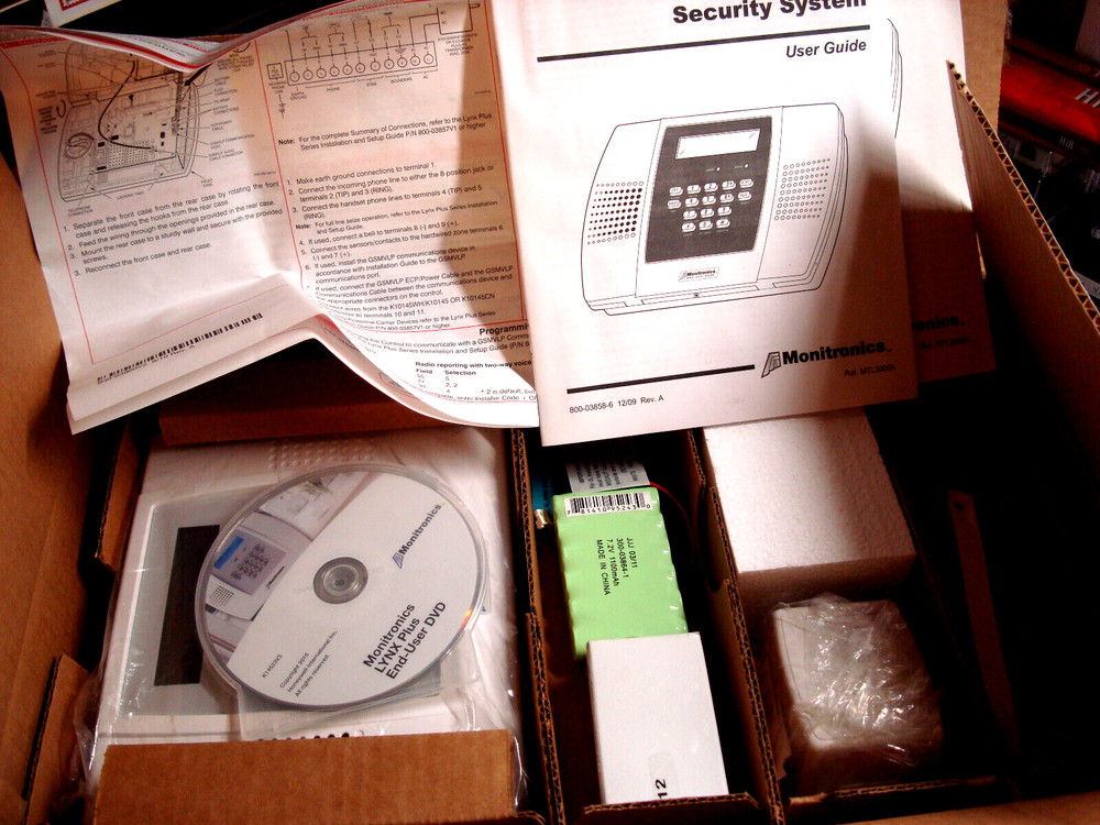 LynxSIA Plus Security System - Monitronics PLUS - MTL3000A