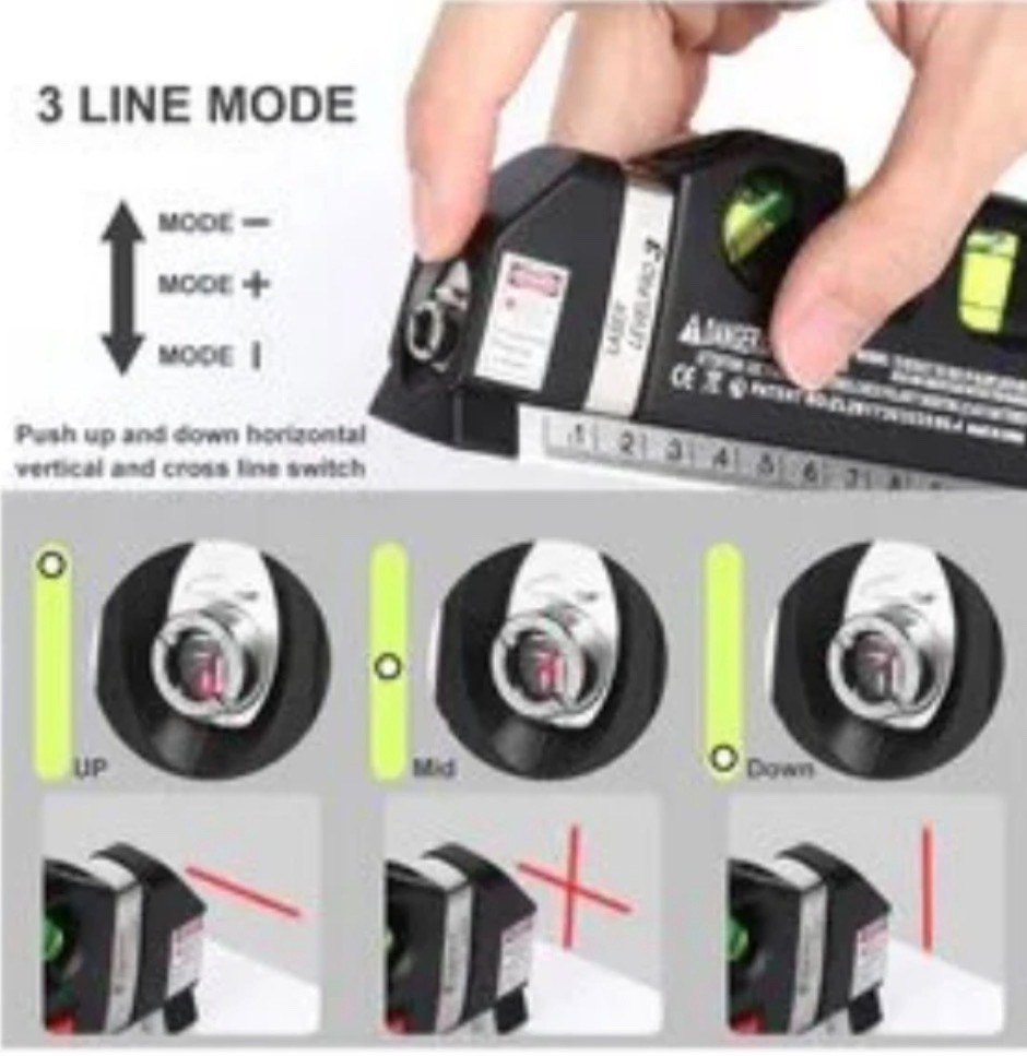MULTIPURPOSE LASER LEVEL TOOL WITH TRIPOD – LASER LEVEL LINE KIT