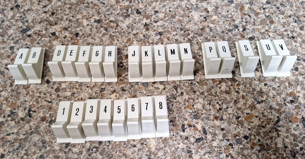 Unknown Jukebox Selection Buttons White Plastic