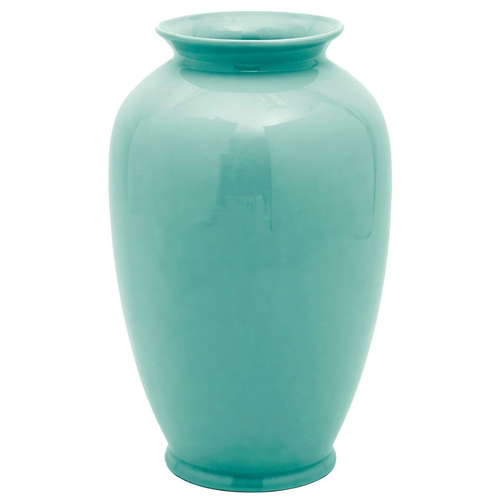 14" Turquoise Tung Chi Vase