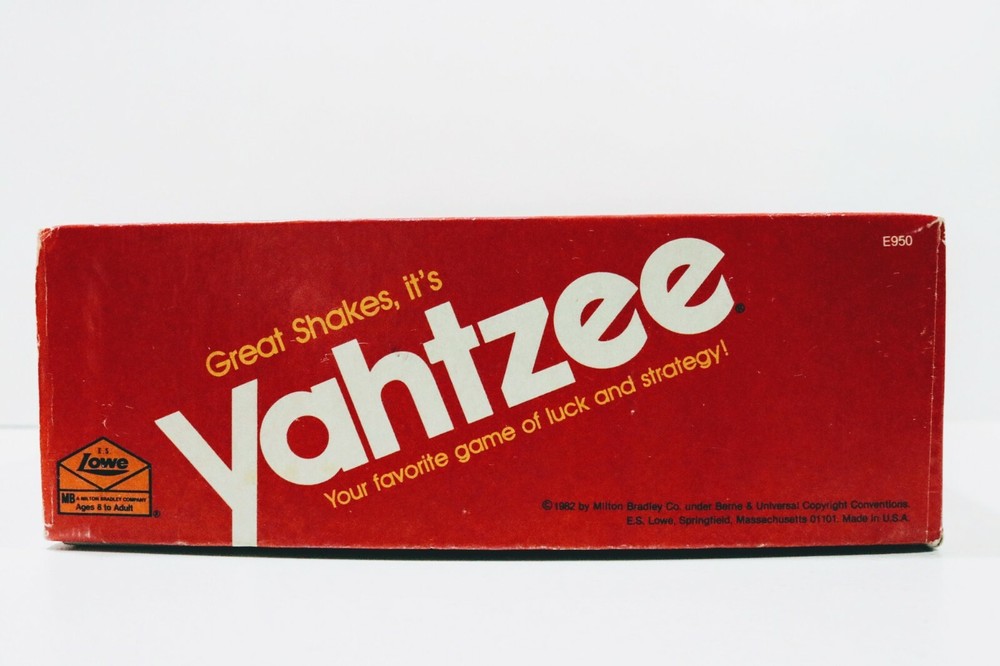 1982 Yahtzee Game