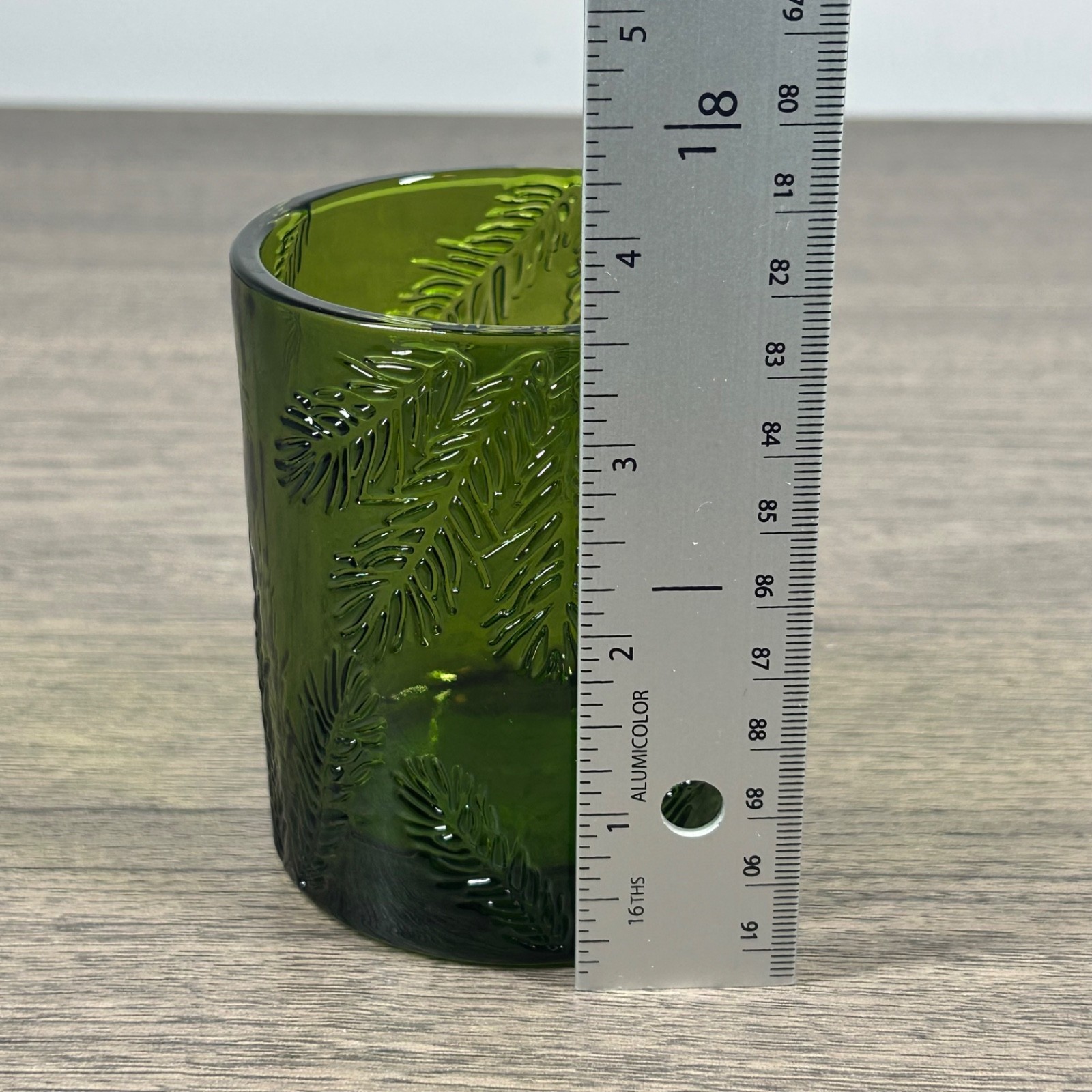 Fraser Fir Green Glass 6.5oz Empty Thymes Candle Jar - Craft & Holiday Decor