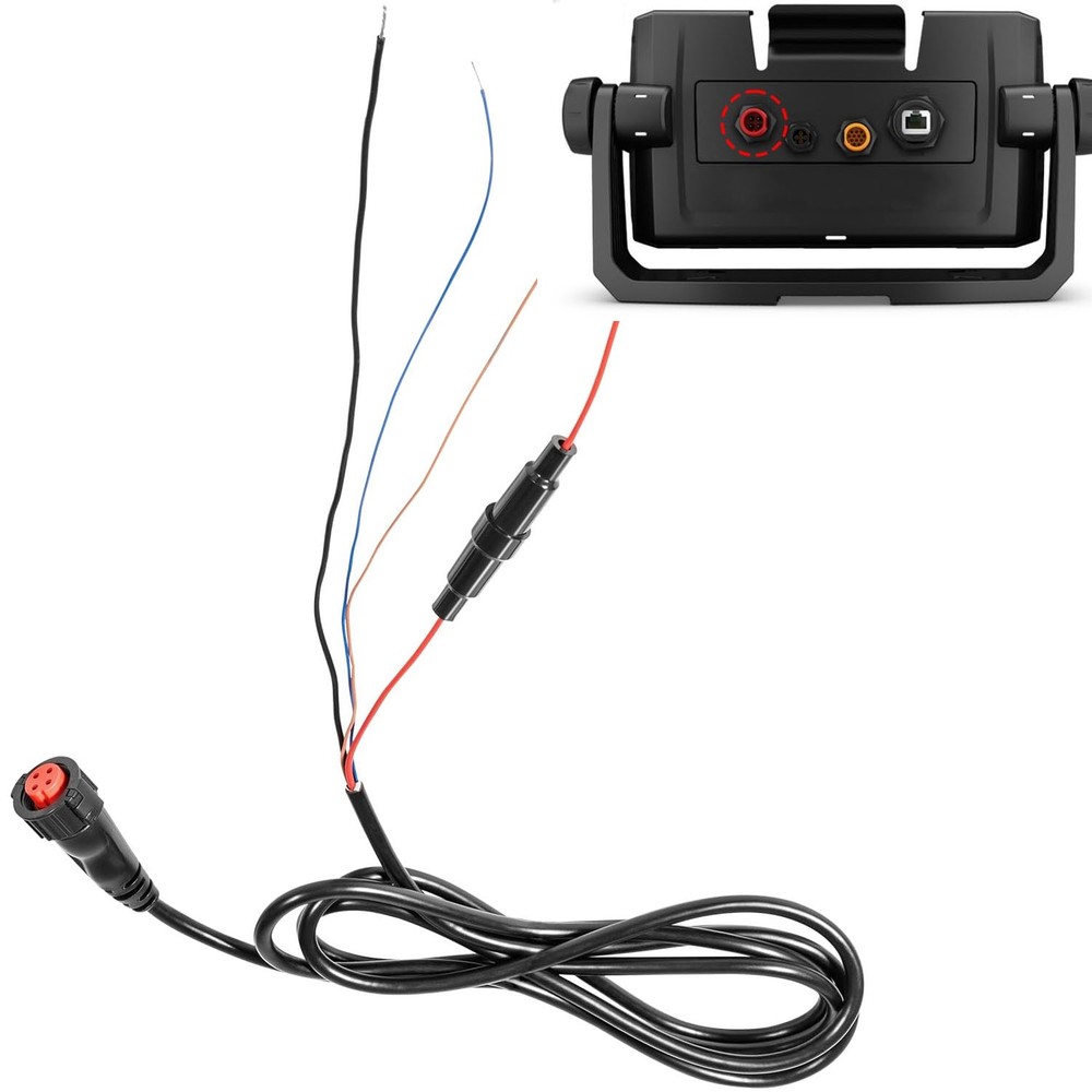 For Garmin echoMAP 4-pin 6ft Threaded Power Data Cable Chartplotter 010-12445-00