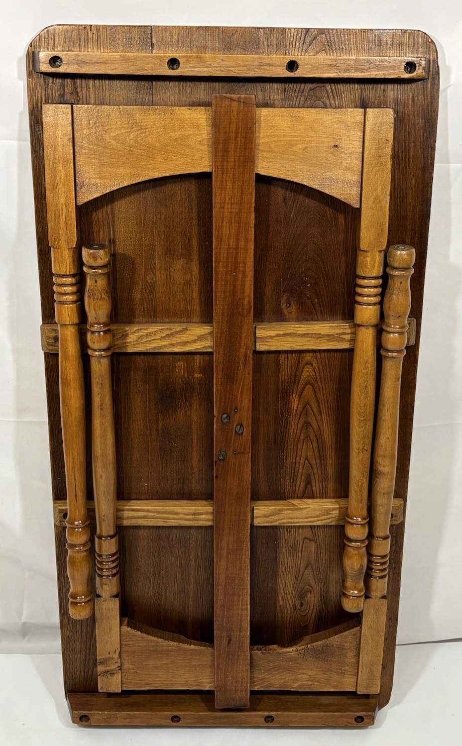 Antique Vintage Folding Wood Sewing Work Table w/ Ruler 35.75"x18" Child’s