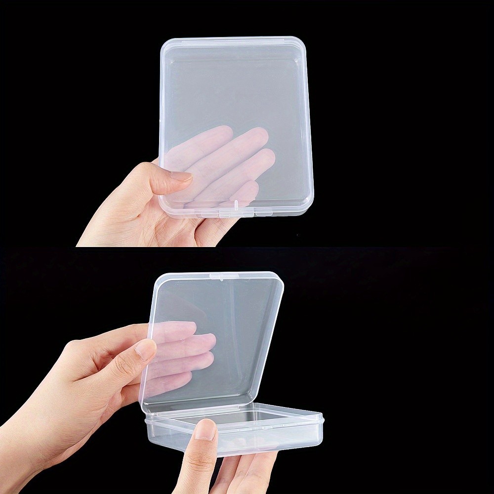 1set Transparent Polypropylene(PP) Bead Containers with Hinged Lids with Hinged