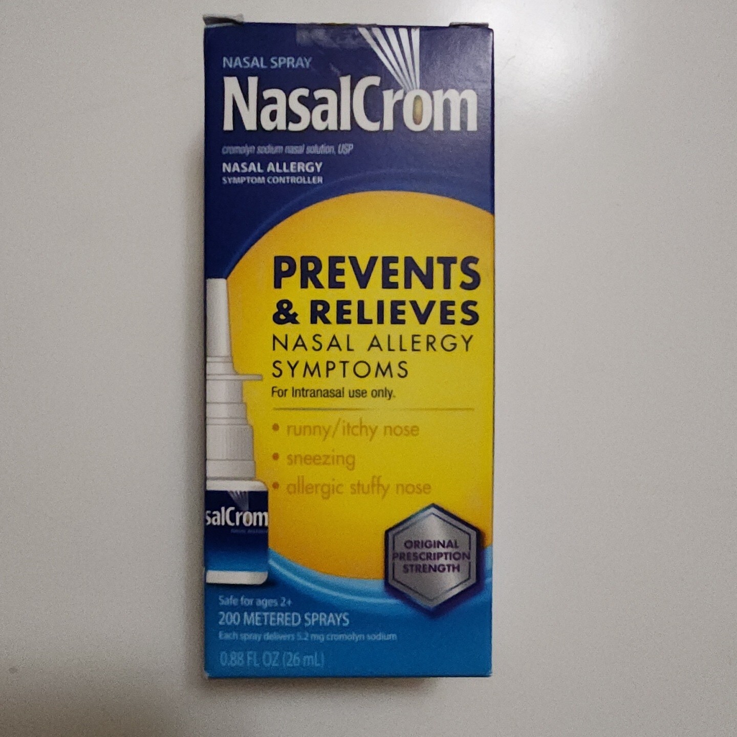 Nasalcrom Nasal Allergy Symptom Spray 0.88 oz Exp 2027+
