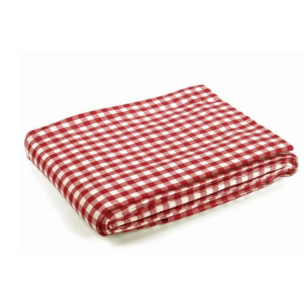 Rans Gingham Tablecloth Large Red 150x360cm