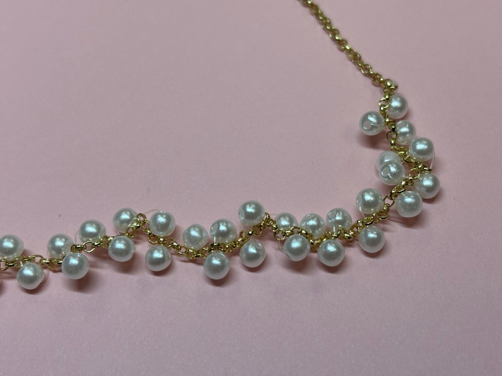 Pearl Link Gold Flexible Necklace