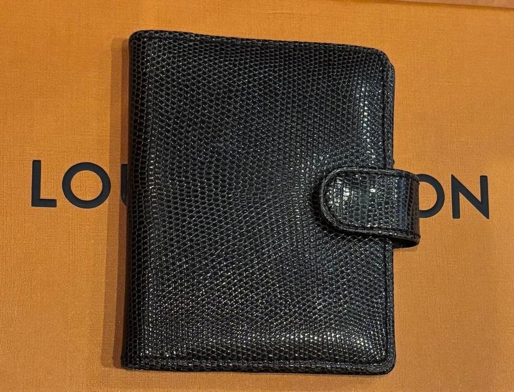 Used Louis Vuitton Agenda Mini Lizard Notebook