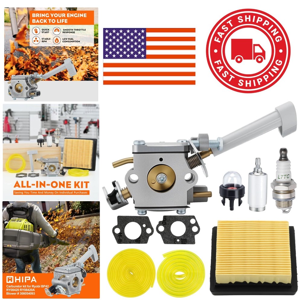 BP42 Carburetor Replacement For Backpack Leaf Blower Easy Installation Kit