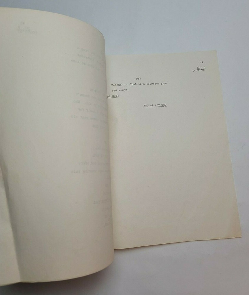 WHAT'S HAPPENING!! / 1978 TV Script, Danielle Spencer "A Present for Dee"