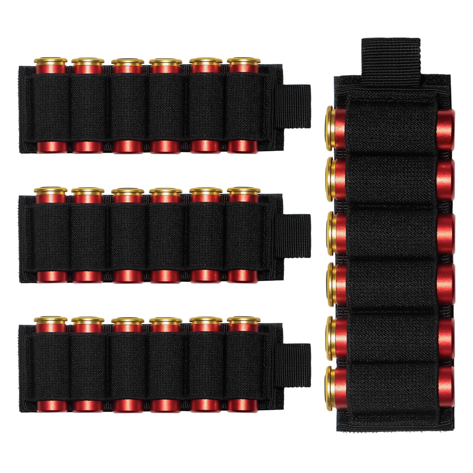 4 Packs 6 Rounds Shotgun Side Saddle Carrier 12/20 Gauge Shotgun Shell Holder US