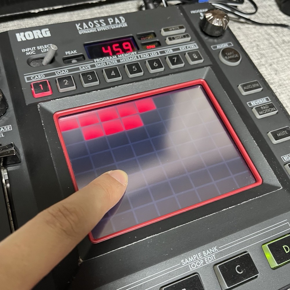 [AS IS] KORG KAOSS PAD KP3 Dynamic Effect Sampler sequencer with adapter box