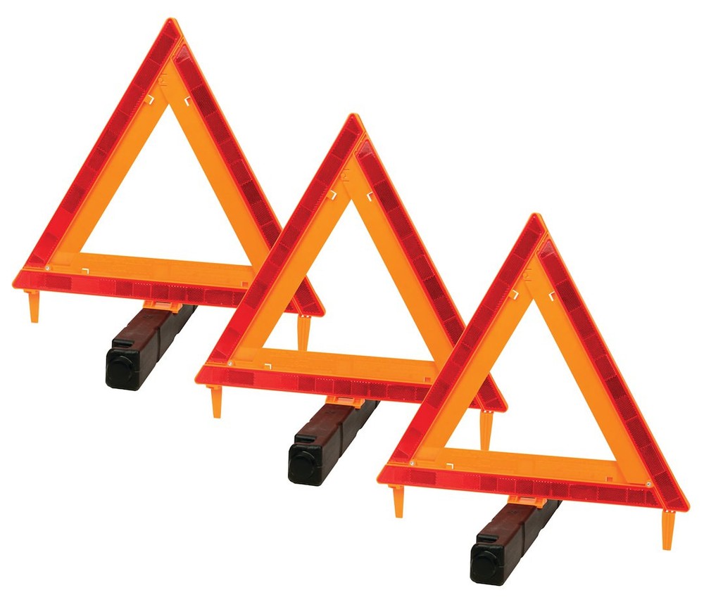 PERFORMANCE TOOL W1498 DOT WARNING TRIANGLE 3PACK