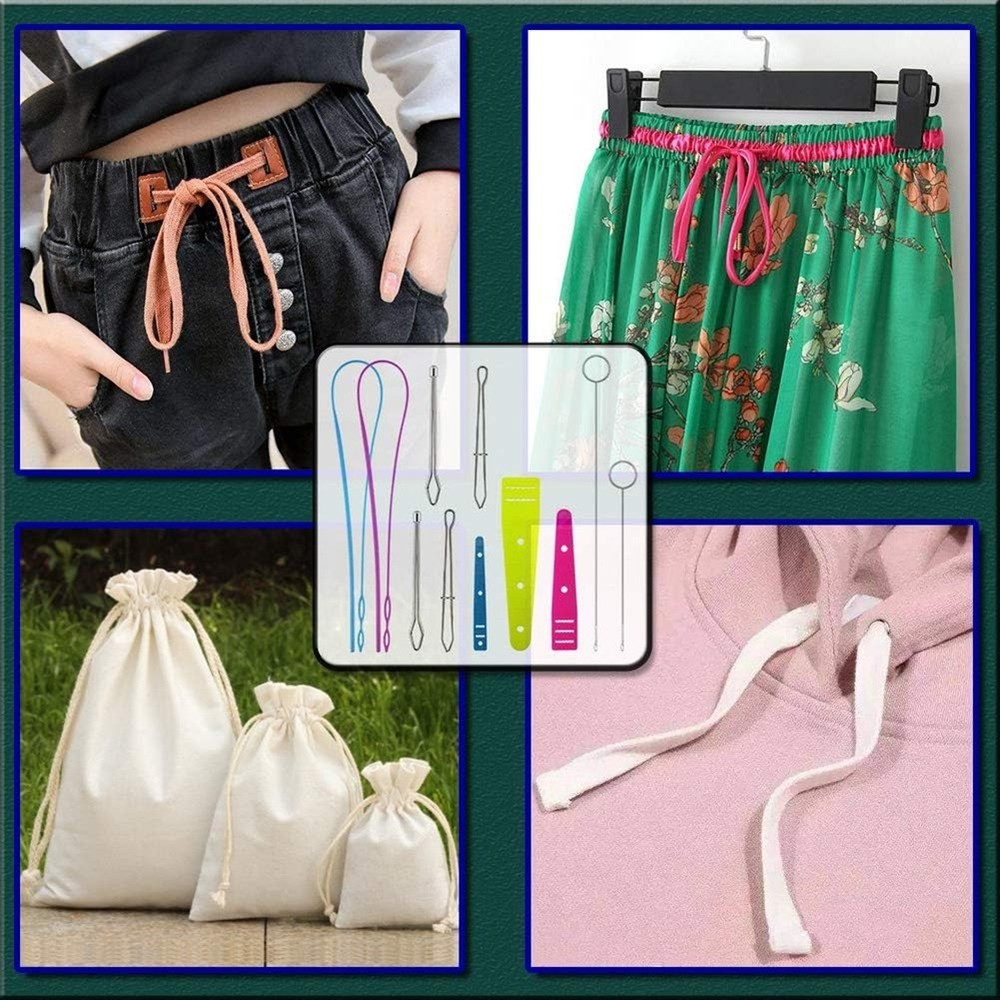 Drawstring Threader Replacement Set Sewing Turn Fabric Threader Tools for1850
