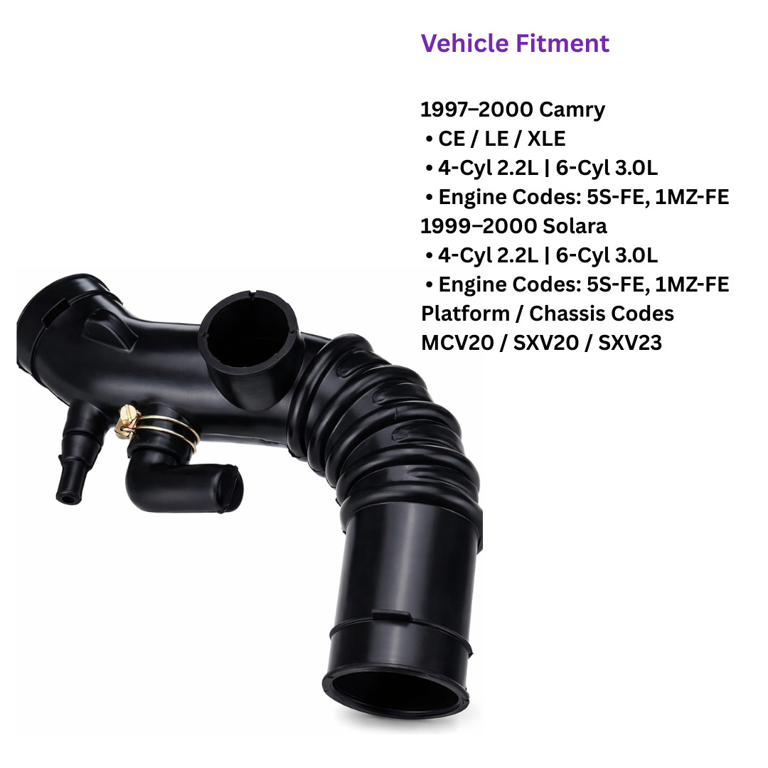 Engine Air Intake Hose for Toyota Camry 1997–2000 Solara 1999-2000 17881-03121