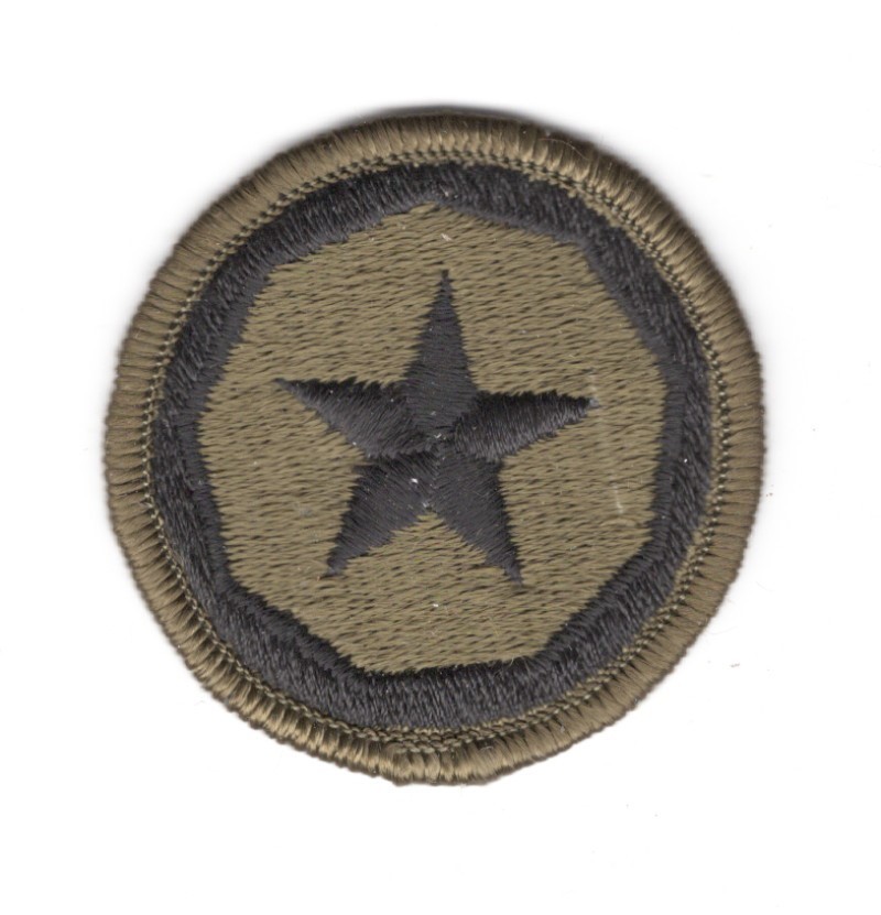 Army Patch:  9th Logistical Command - subdued, merrowed edge