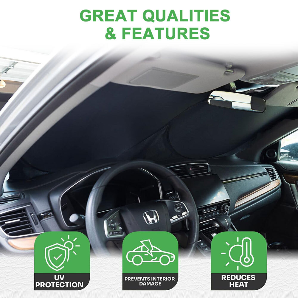 Foldable Extra Large Car Front Windshield Sun Shade Visor Cover Heat UV Blocking