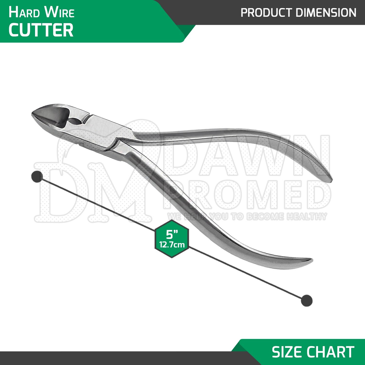 Hard Wire Cutter Plier Dental Orthodontic Instrument 15 Degree CVD German Grade