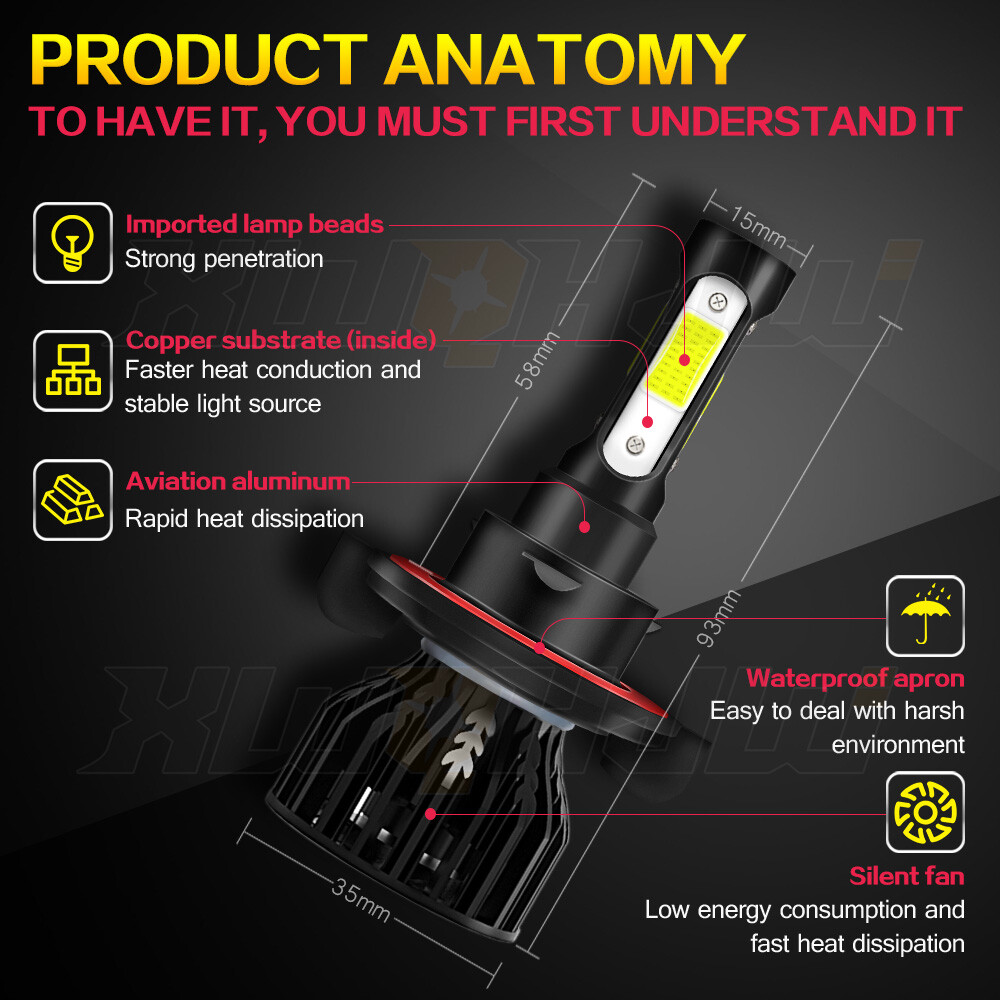 For Ski Doo Gen 4 900 (All Models) 2019-2022 Skidoo Gen4 LED Headlight Bulbs 2x