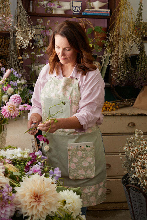 Peony Meadow Apron