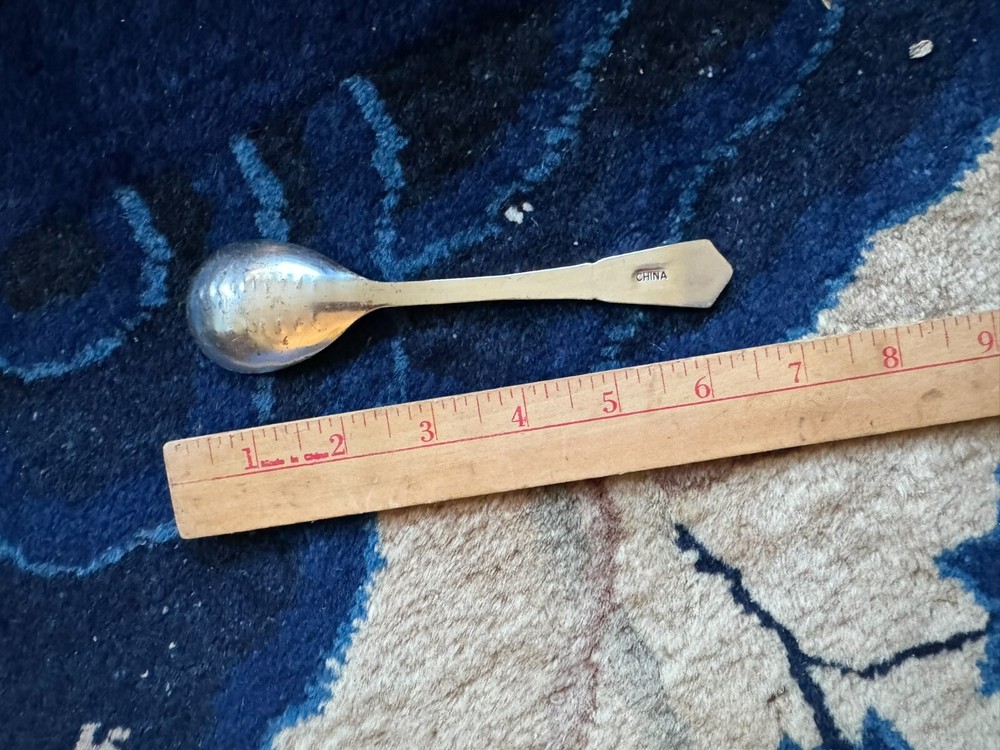 IN-QUESO EMERGENCY Silver Spoon Tear drop design 6.25"L x1.5"W