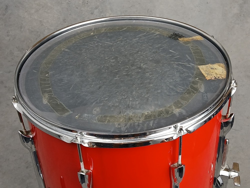 PREMIER 16" RED FLOOR TOM DRUM, ENGLAND