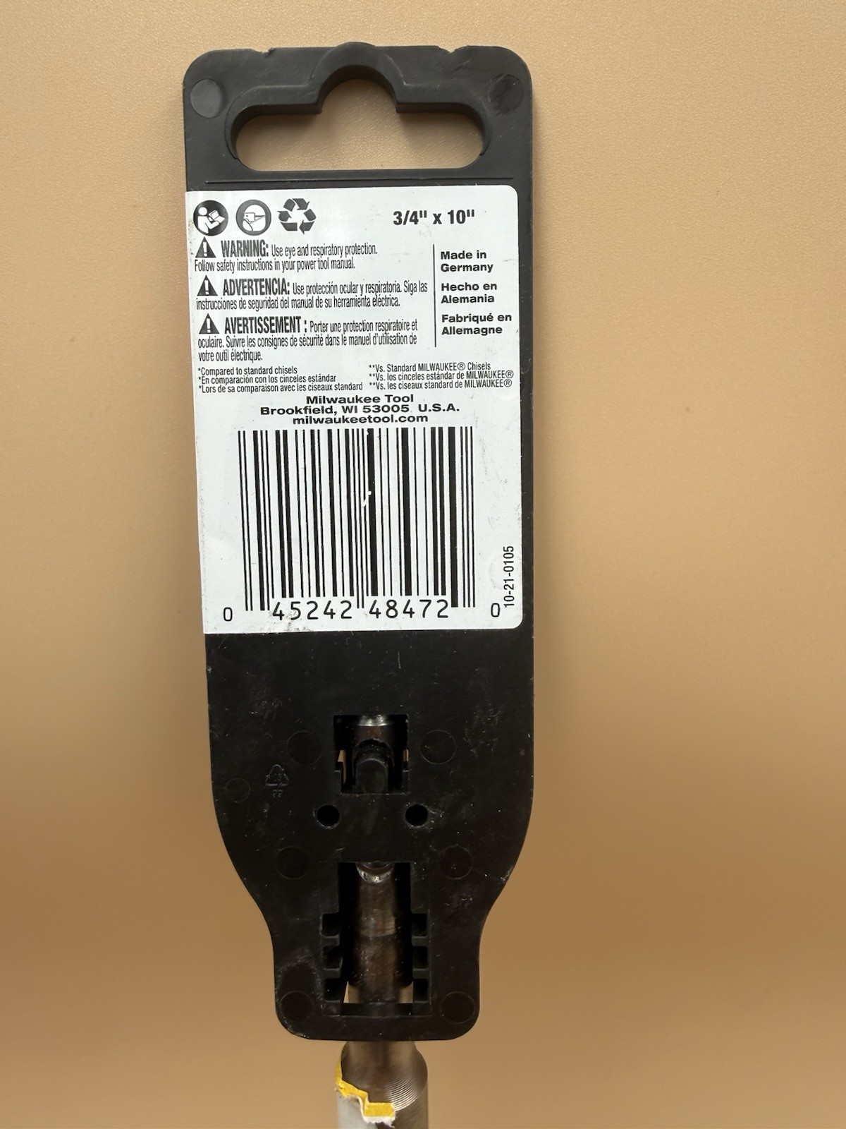 Milwaukee Sledge SDS Plus Flat Chisel 48-62-6052 3/4 Concrete