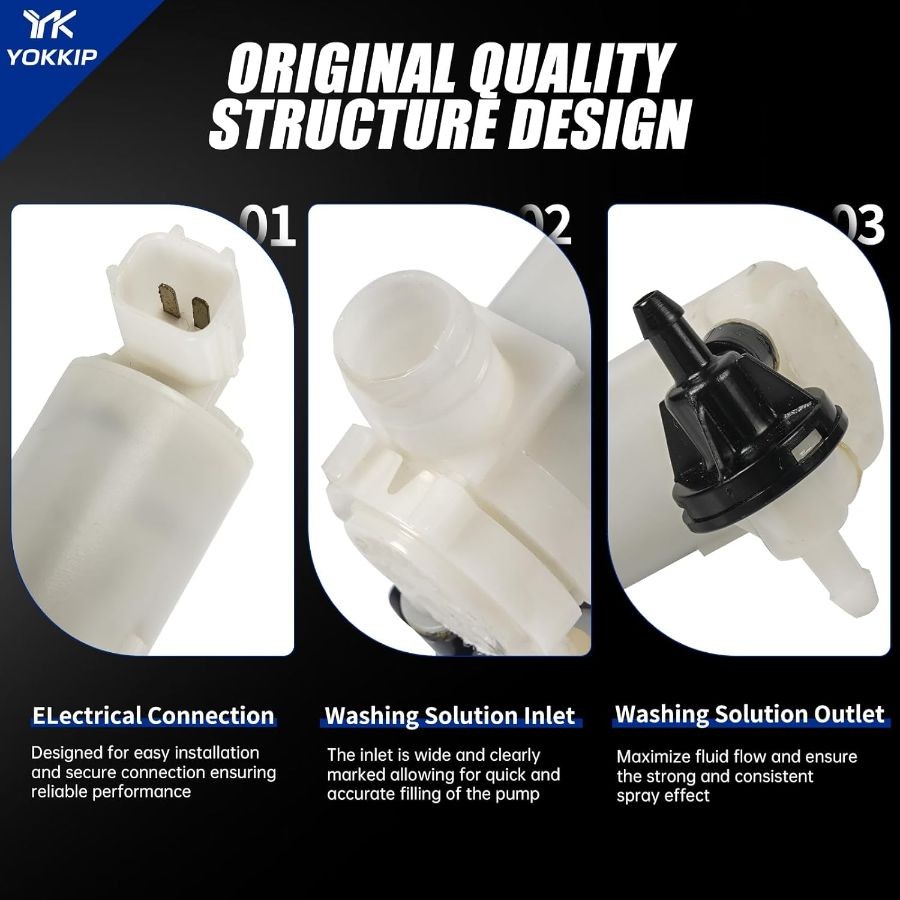 Windshield Washer Pump - Replacement for Replacement for - Nissan 2007-2017