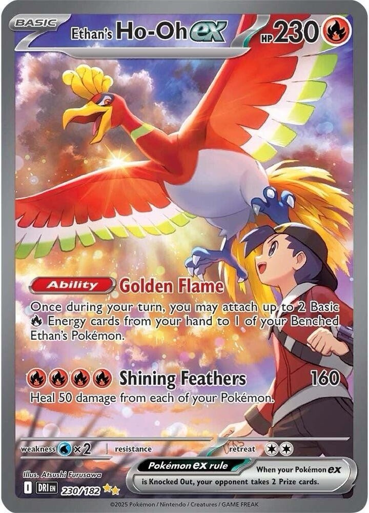 Ethan's Ho-Oh ex 230/182 Sv10: Destined Rivals Holo-Latest model！