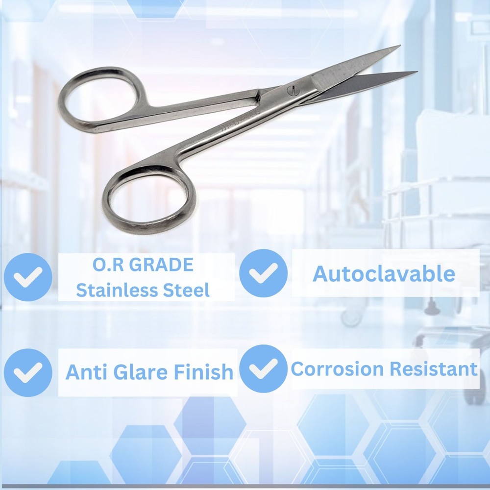 Surgical Operating Dissecting Scissors Standard 4.5" Straight Sharp/Sharp Tools