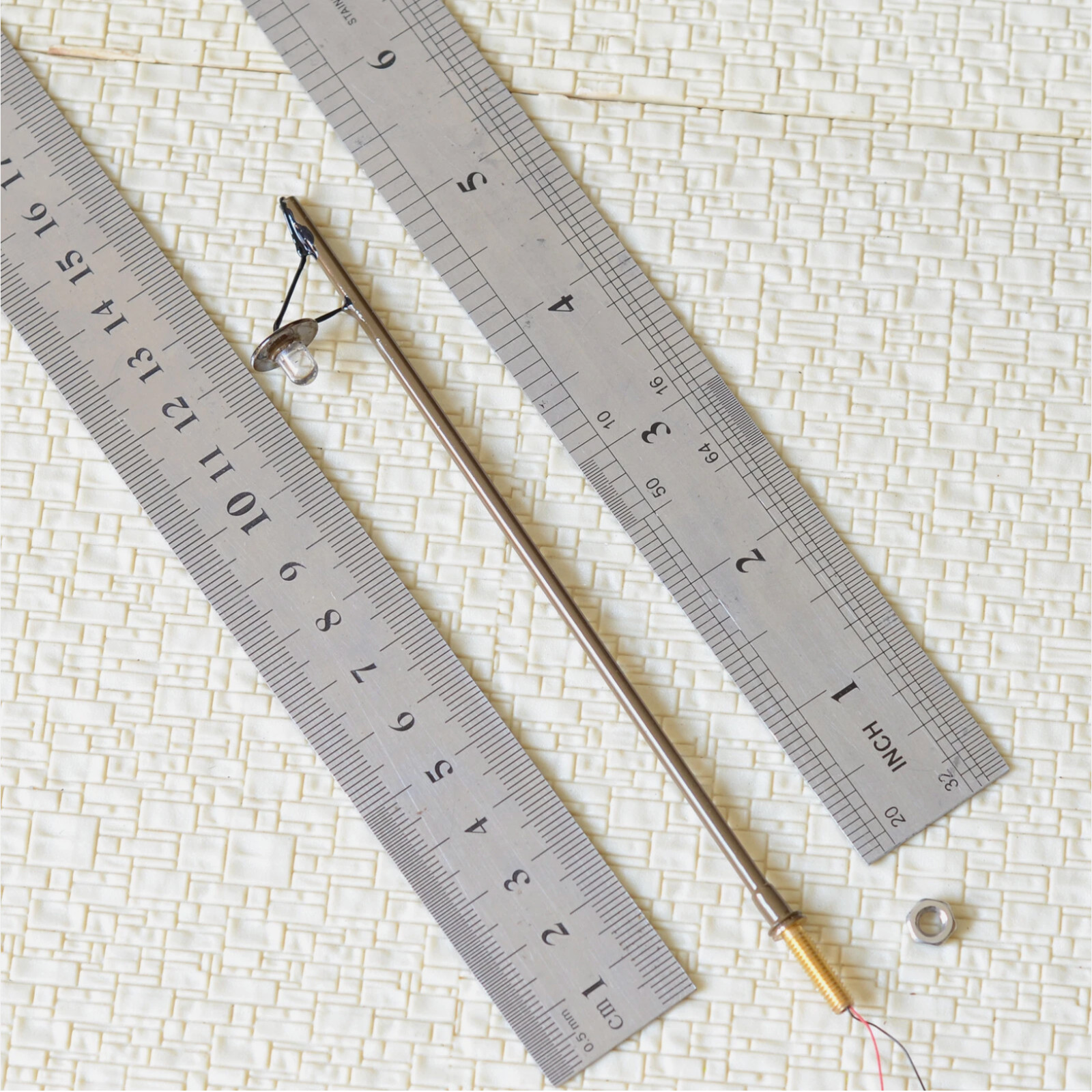 10 x O scale street light LED model train railroad path lamp post + resistor #R7