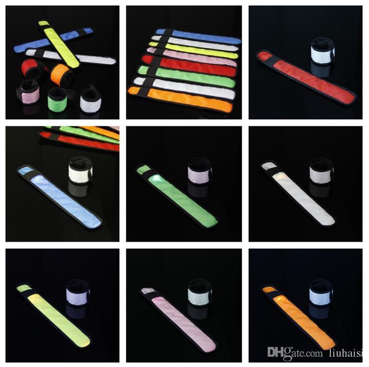 SLAP LED LIGHTED BRACELET BAND Glow Flash running cycling night safety jogging