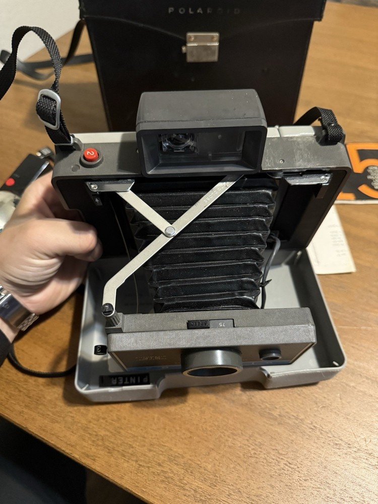 Polaroid 315 Camera Case, Flash, Manuals Plus Extras