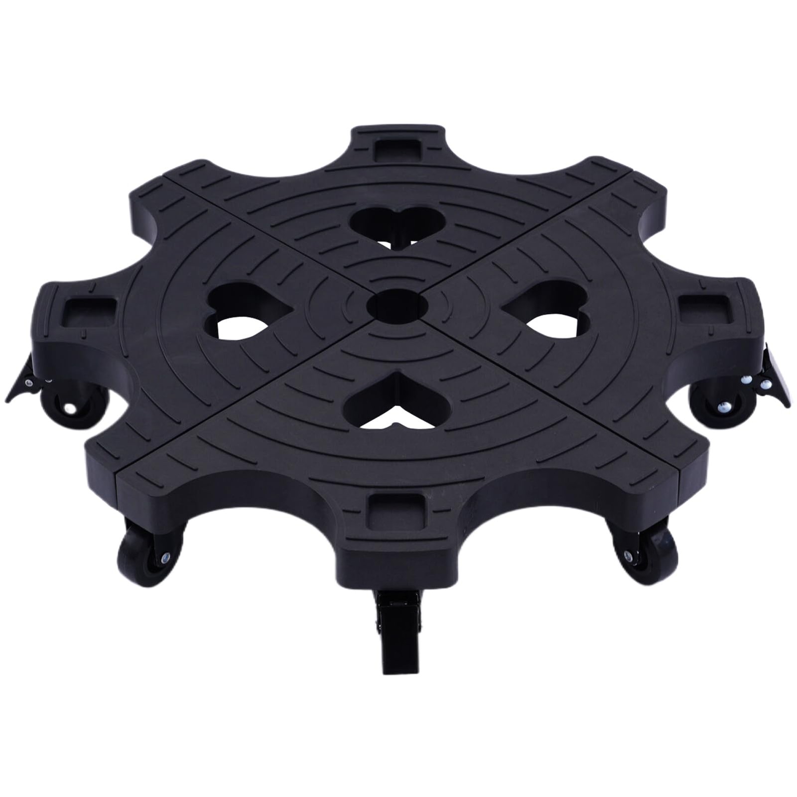 20" Plant Stand with Lockbable Wheels - Large Rolling Plant Caddy with Caster...