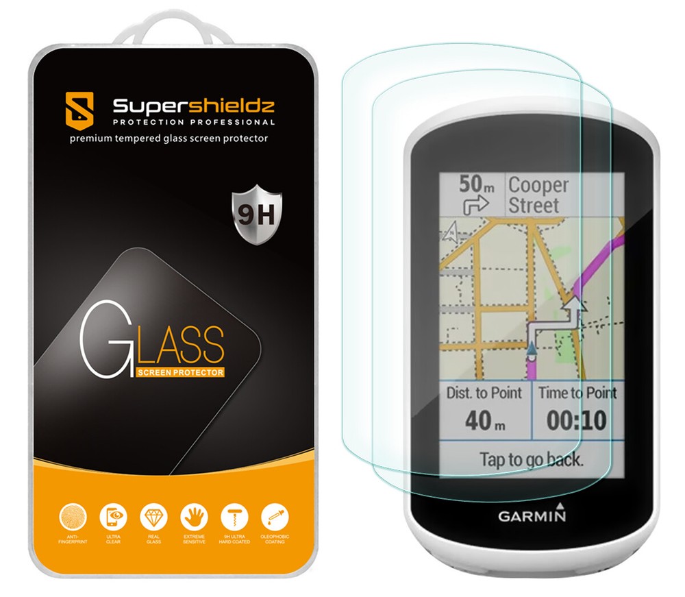 2X Supershieldz Tempered Glass Screen Protector for Garmin Edge Explore