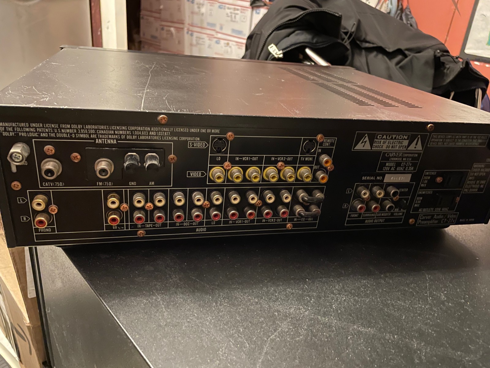 CARVER CT-27v A/V Preamplifier/Tuner