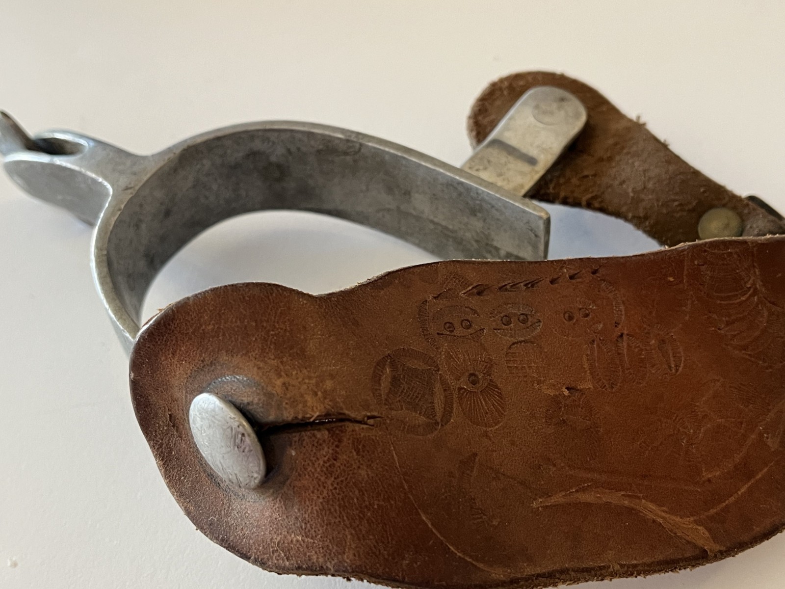 1940's Crockett Airplane Aluminum Cowboy spurs Heavy Duty