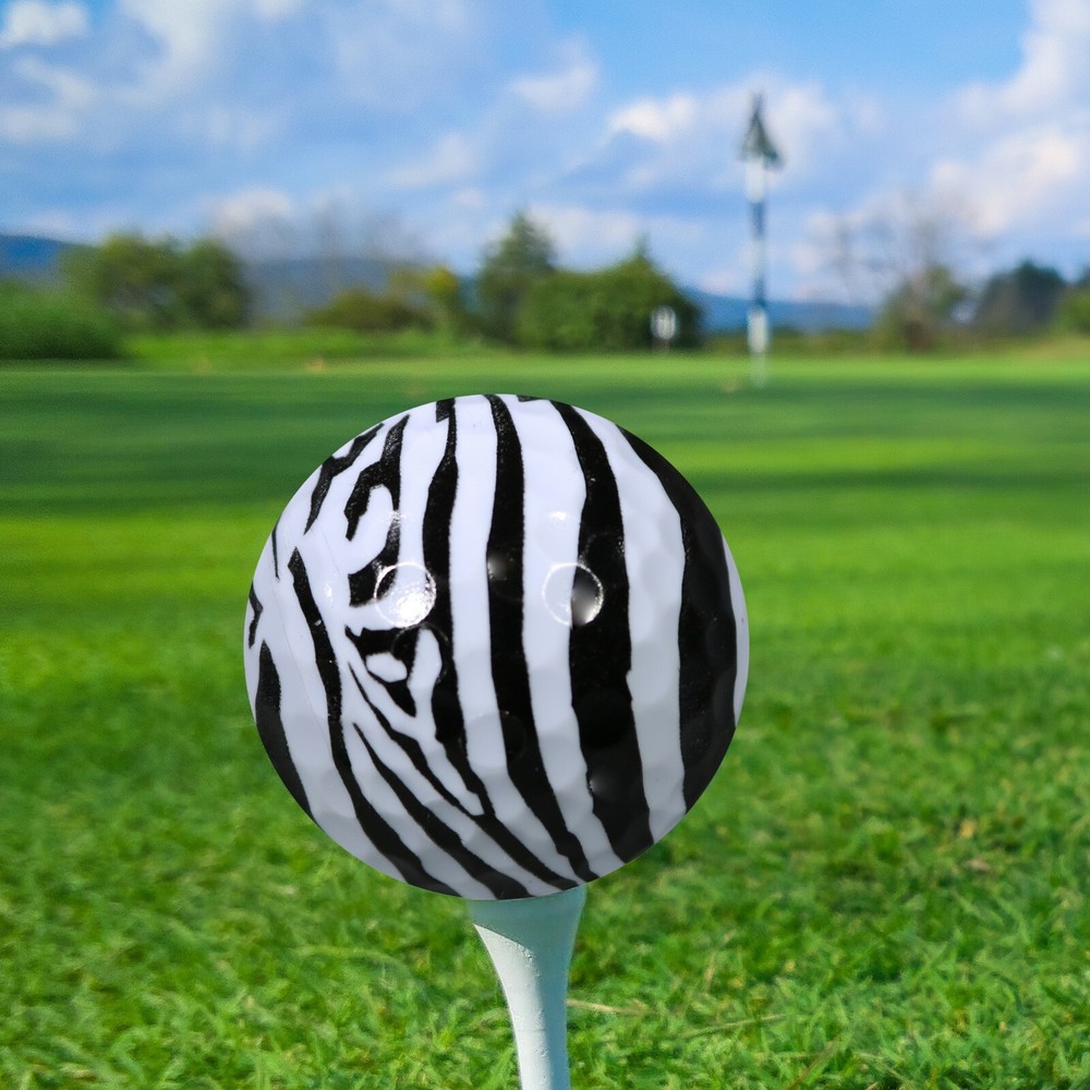 Zebra Golf Balls 3 Pack - Great Gift Idea!