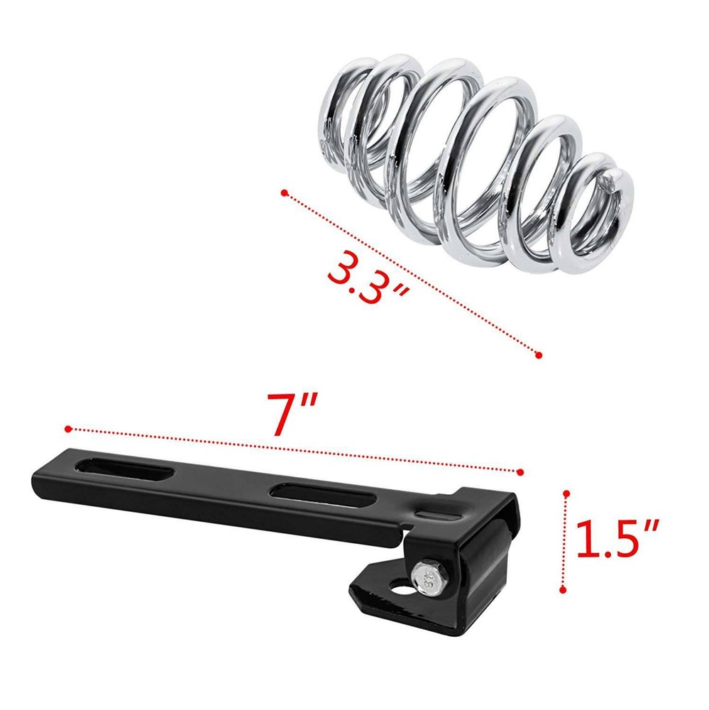 Motorcycle Spring Solo Seat With Base Bracket Saddle For Bobber Chopper Custom