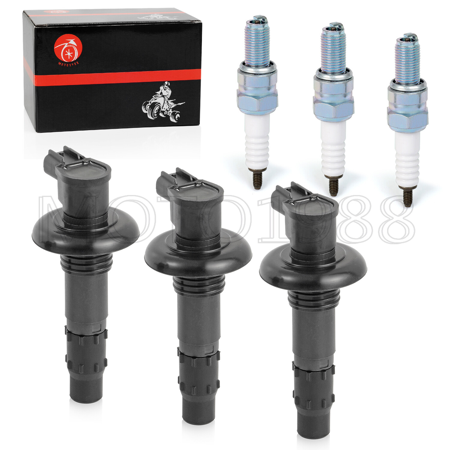 Ignition Coil Spark Plugs For SeaDoo GTX RXT RXP GTI GTS 130 155 185 215 255 260