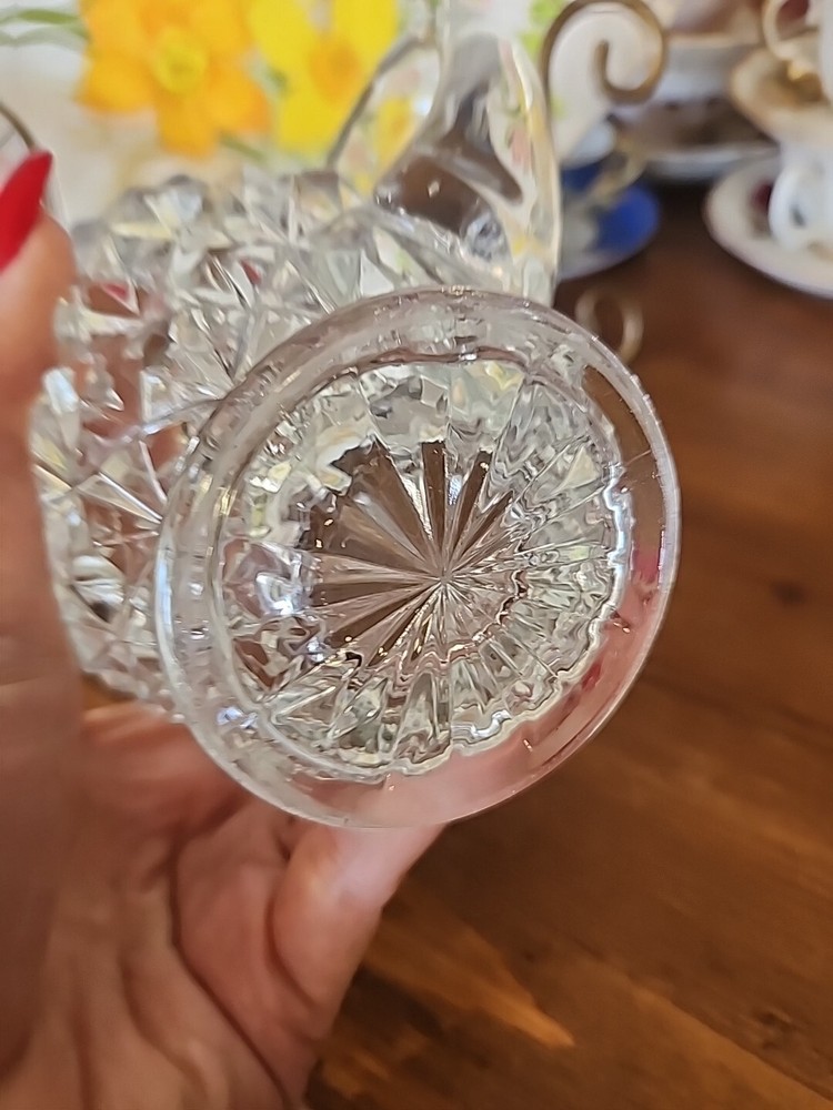 Tiffin Williamsburg Pressed: Clear Pressed Glass Pitcher with Raised Points