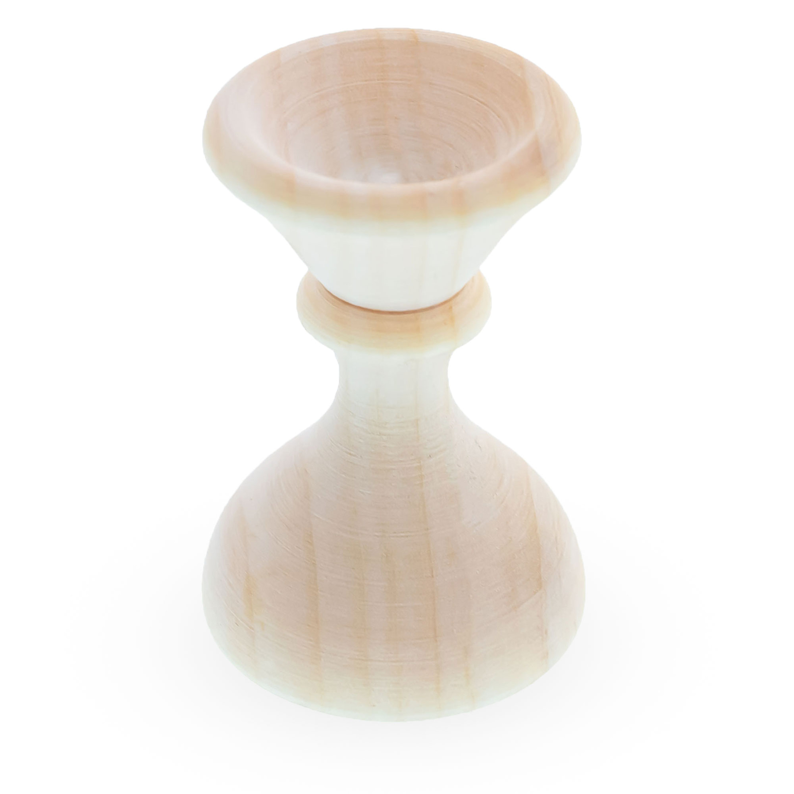 Tall Pedestal Unfinished Wooden Egg Stand Holder Display