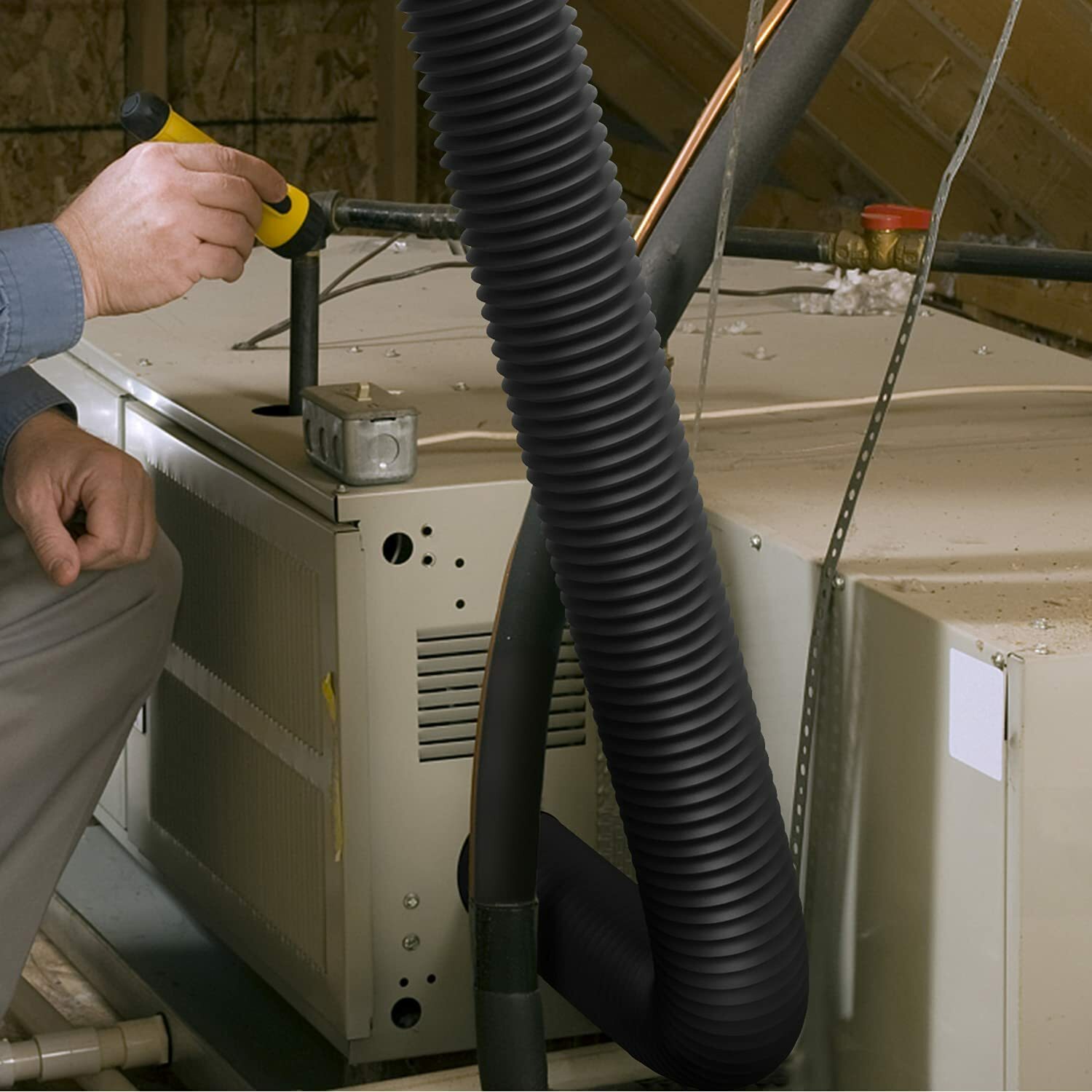 iPower Flexible 3/4/6/8 inch Aluminum Ducting Dryer Vent Hose for HVAC Exhaust