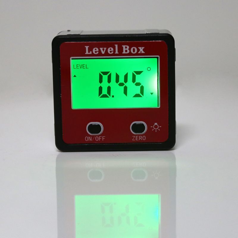 Digital Inclinometer Protractor Gauge Meter Bevel Box