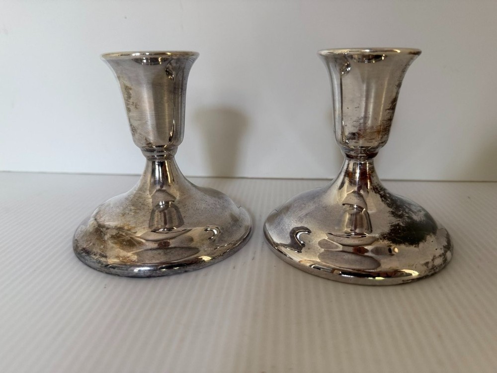 Vintage Dansk Silverplate Candlestick Holders