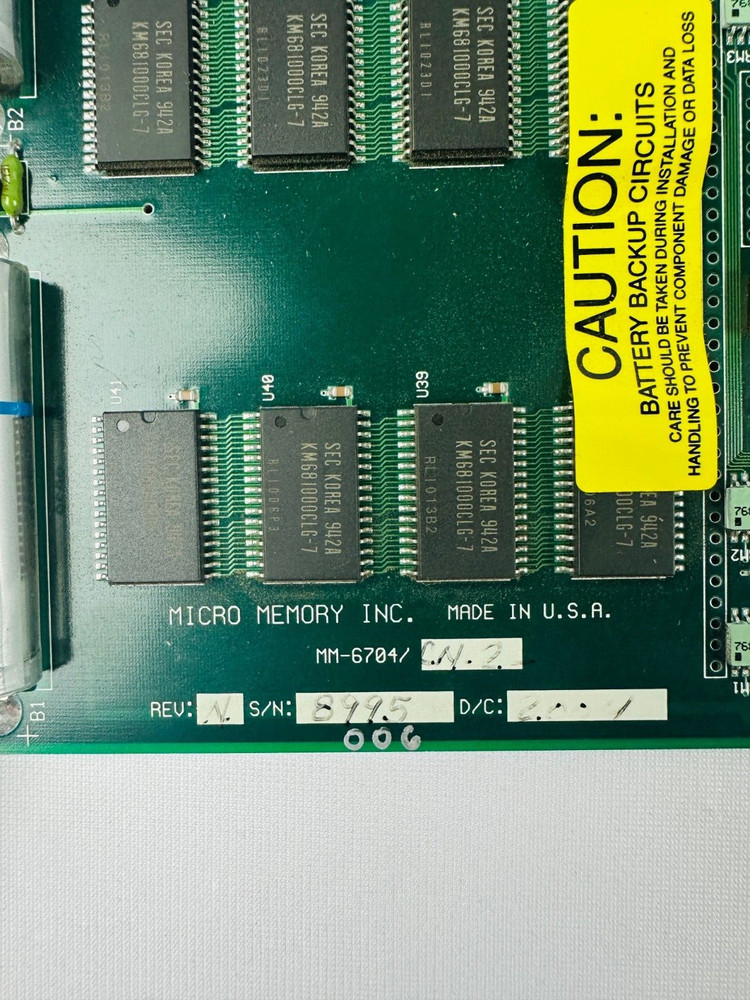 Micro Memory MM-6704 VMEbus Memory Module