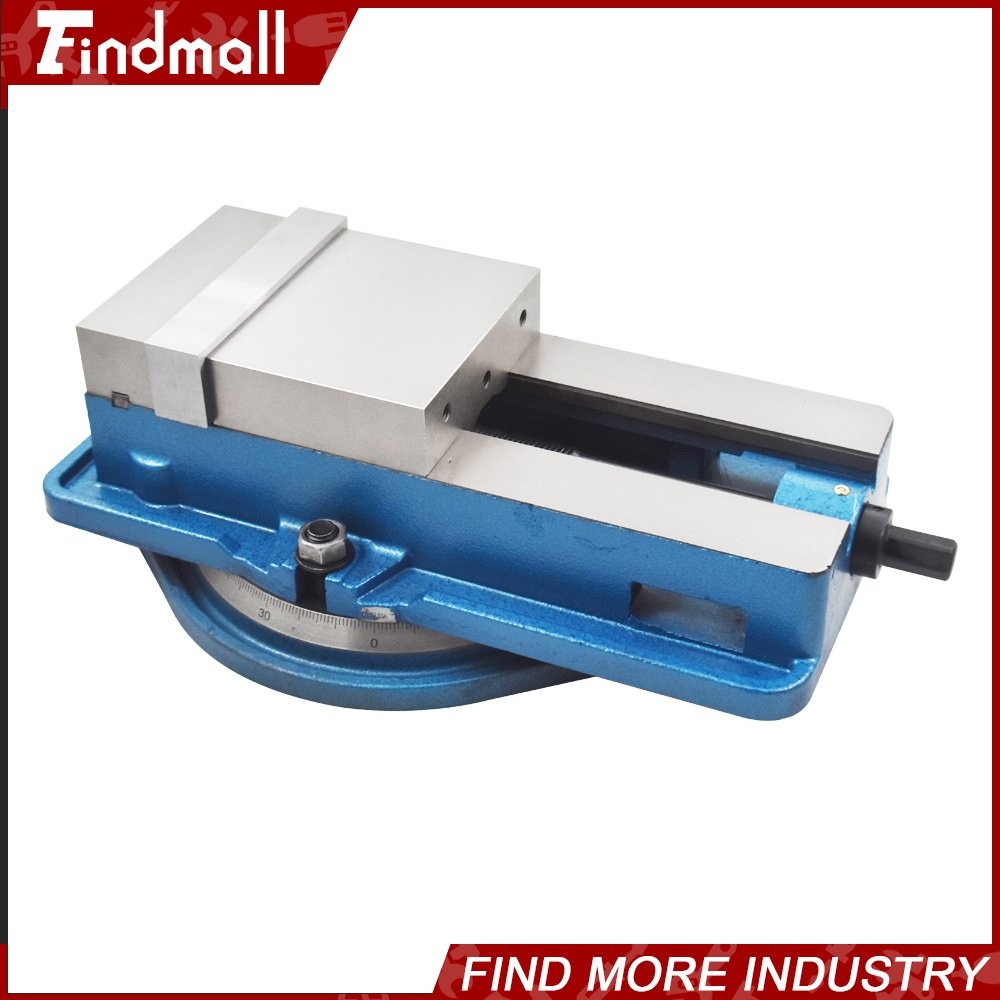 Findmall 6 Inch Milling Machine Vise Lockdown Bench Vise W/ 360° Swiveling Base
