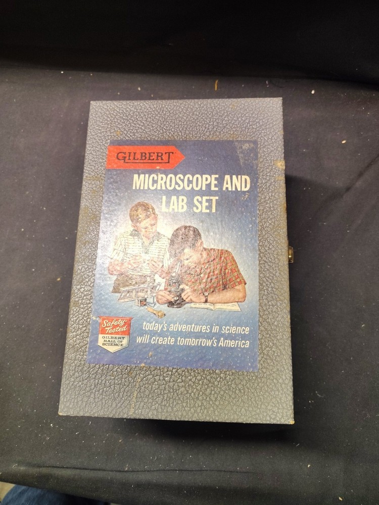 Vintage Gilbert Microscope And Lab Set